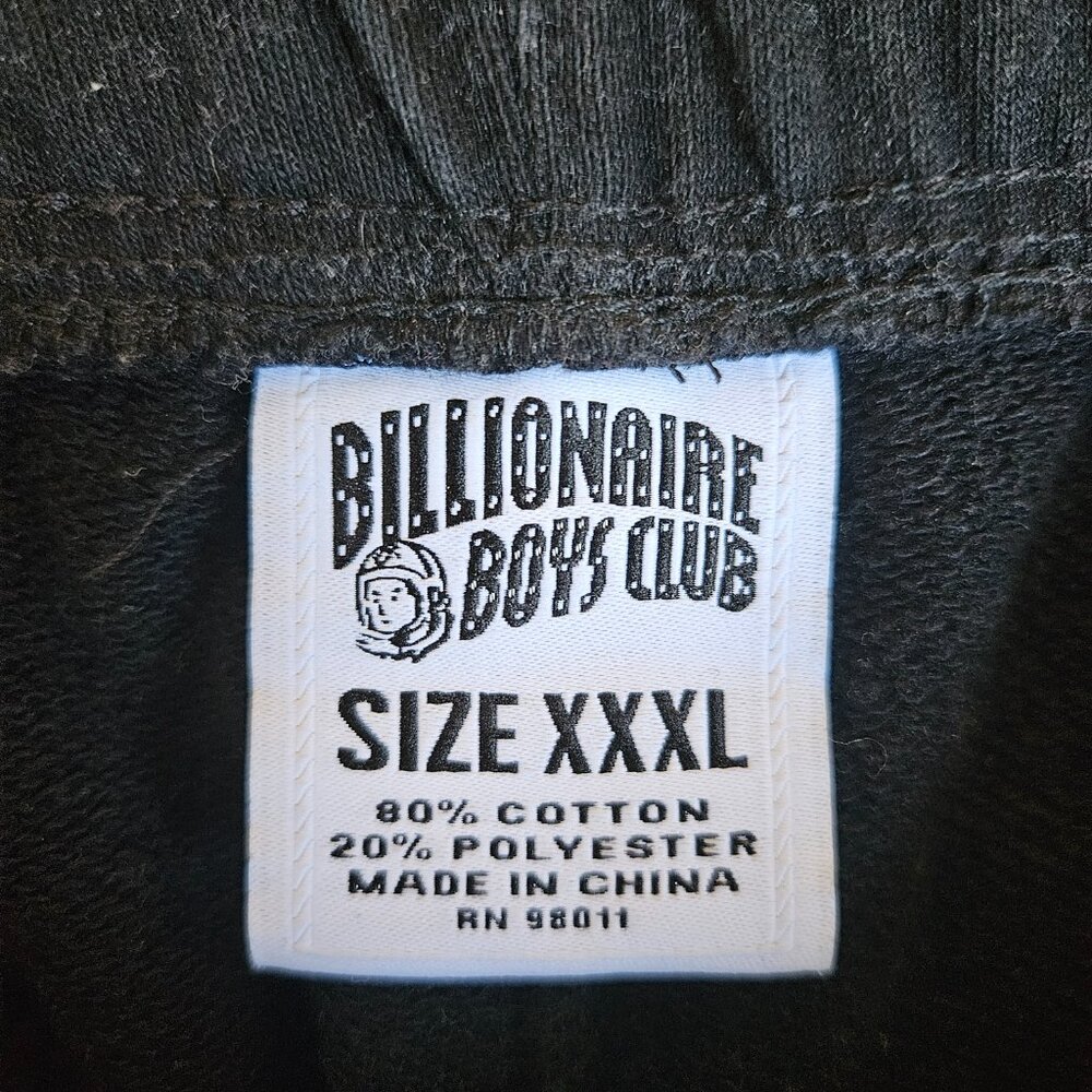 Billionaires Boys Club Shorts Men XXXL Knit Zip Pocket French Terry Astro Black - Picture 4 of 7